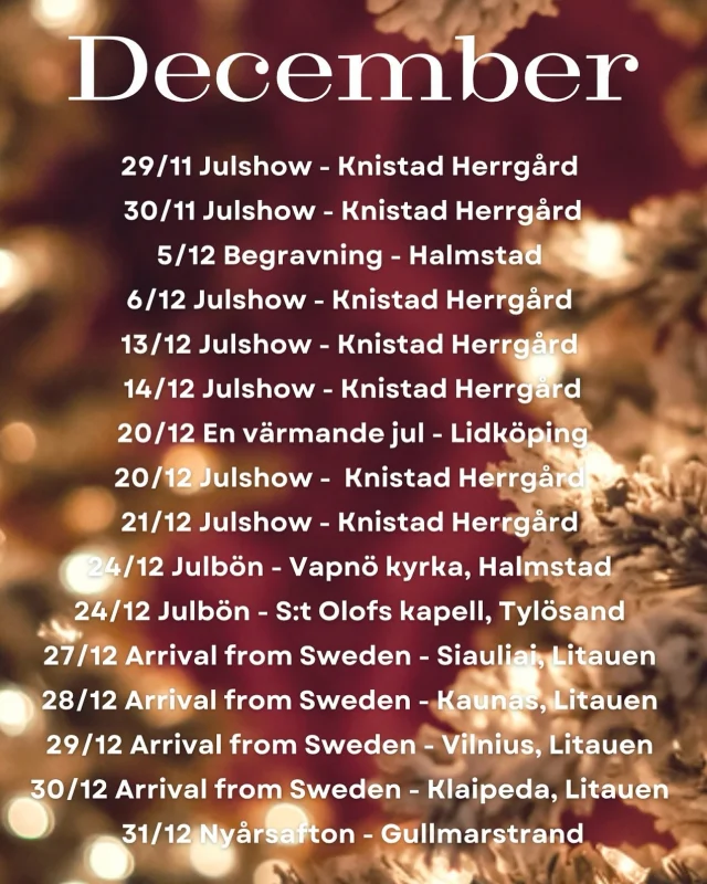 Hoppas vi ses i jul! ❤️🎶